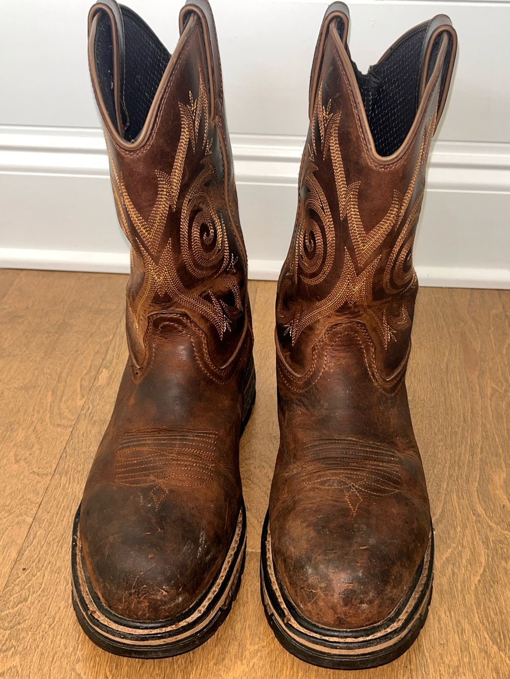 Georgia Boots: Men’s Safety Toe Waterproof Rear Zip Boots Size 10W